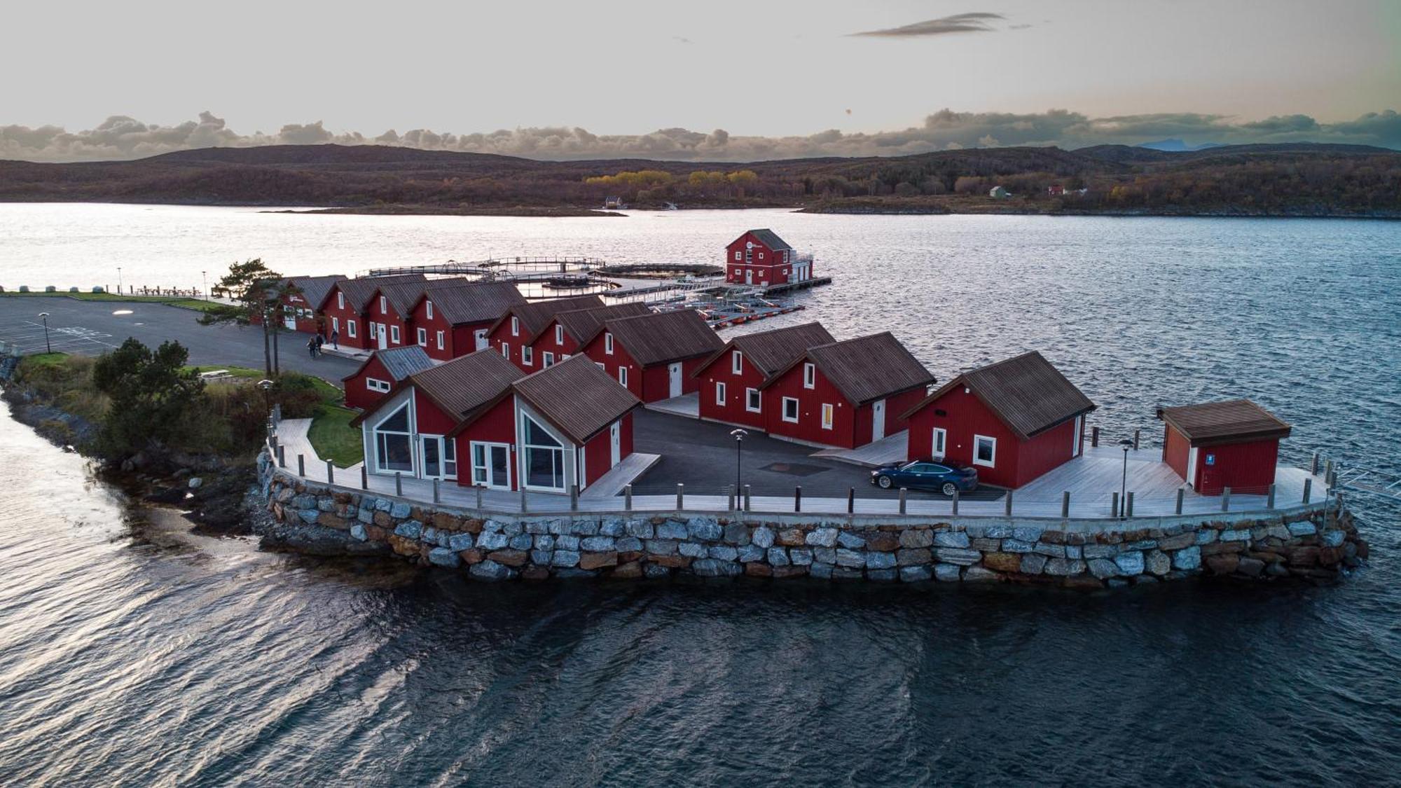 Hotel Norsk Havbrukssenter - Rorbuer Bronnoysund Exterior foto