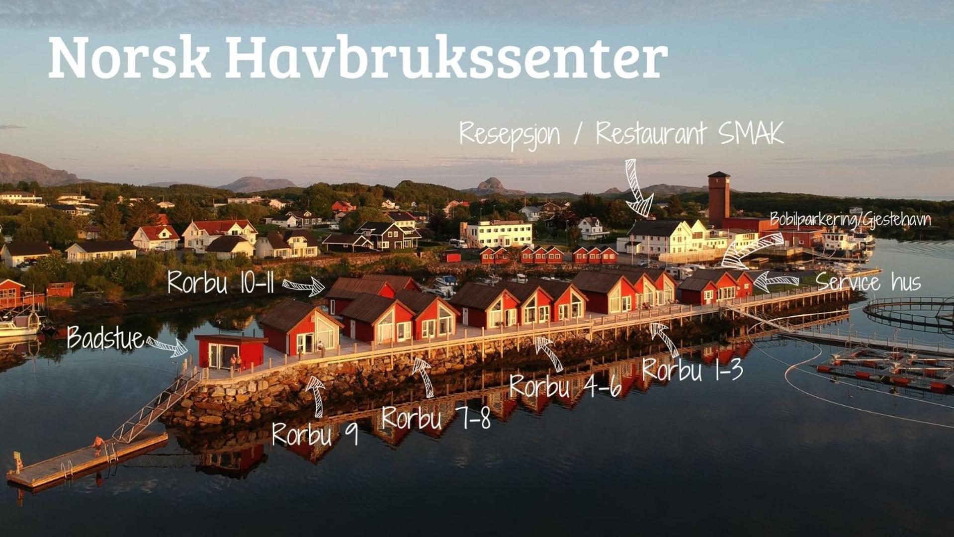 Hotel Norsk Havbrukssenter - Rorbuer Bronnoysund Exterior foto